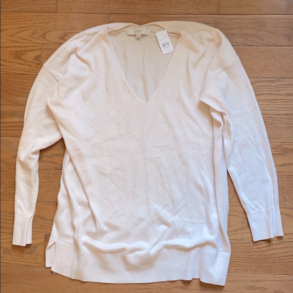 Light pink Loft sweater NWT